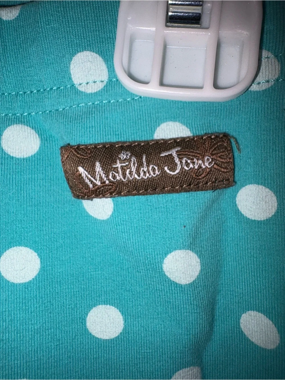 Matilda Jane White Top with Teal, Pink & Yellow 2 pc outfit Set
